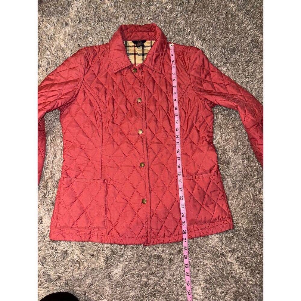 GUC! Brooks Brothers 346 Women's Coral Quilted Barn/Chore Coat, Sz 10 - Picture 7 of 11